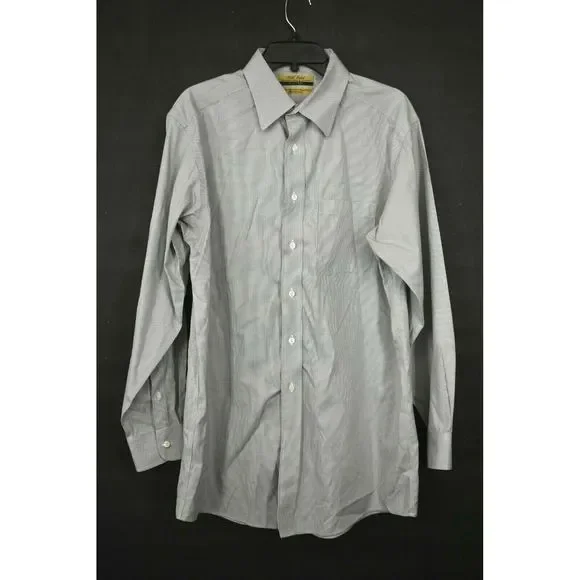 Roundtree & Yorke | Shirts | Roundtree Yorke Gold Label Mens Gray Flat Collar Button Front Fitted Shirt 6 | Poshmark Roundtree & Yorke | Shirts | Roundtree Yorke Gold Label Mens Gray Flat Collar Button Front Fitted Shirt 6 | Poshmark